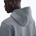 Férfi pulóver Nike Club Pullover Hoodie dark grey heather/light smoke grey/white 5