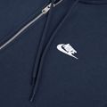 Férfi Nike Club teljes cipzáras kapucnis pulóver obszidián/obszidián/fehér 8
