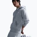 Férfi pulóver Nike Club Full Zip Hoodie dark grey heather/light smoke grey/white 4