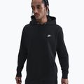 Férfi kapucnis pulóver Nike Club Pullover Hoodie black/black/white