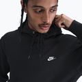 Férfi kapucnis pulóver Nike Club Pullover Hoodie black/black/white 5