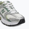 New Balance 530-as ezüst metál/mályvazöld cipő 7