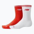 Zokni New Balance Running Stripe Midcalf 2 pár red/white