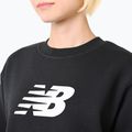 Női New Balance Sport Fleece Logo Crew pulóver fekete 4