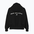 Női New Balance Reimagine Fleece kapucnis pulóver fekete 2