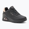 Női cipő SKECHERS Uno Wedge Hi Steps black/rose gold