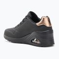 Női cipő SKECHERS Uno Wedge Hi Steps black/rose gold 3