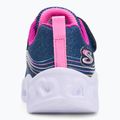 SKECHERS Heart Lights Retro Hearts gyerek cipő navy bőr/multi trim 6