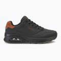 Férfi cipő SKECHERS Uno Suited On Air black/chestnut 2