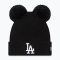 Női téli sapka New Era Wmns Double Pom La Dodgers black