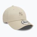 Baseballsapka New Era Metallic Pin 940 Nyy light beige