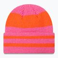 Női téli sapka New Era Stripe Cuff Knit Beanie pastel pink 2