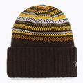 Női téli sapka New Era Rail Isle Cuff Knit Beanie dark brown