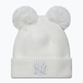 Női téli sapka New Era Double Pom Knit Beanie New York Yankees fehér