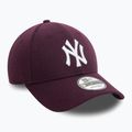 Baseballsapka New Era Melton Wool 9FORTY New York Yankees purple