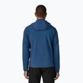 Férfi Patagonia R2 TechFace Hoody softshell kabát clement kék 3