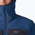 Férfi Patagonia R2 TechFace Hoody softshell kabát clement kék 6