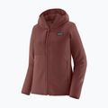 Patagonia női softshell dzseki R2 CrossStrata Hoody sötét rubin színű