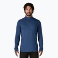 Férfi Patagonia Cap Thermal Weight Zip Neck pulóver clement kék