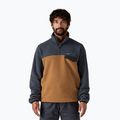Férfi Patagonia LW Synch Snap-T P / O szarvas barna trekking melegítő pulóver