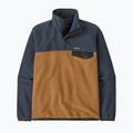 Férfi Patagonia LW Synch Snap-T P / O szarvas barna trekking melegítő pulóver 3