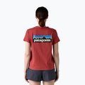 Női Patagonia P-6 Logo Felelősségteljes póló potters red 2