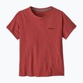 Női Patagonia P-6 Logo Felelősségteljes póló potters red 3