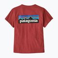 Női Patagonia P-6 Logo Felelősségteljes póló potters red 4