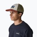 Patagonia P-6 Logo LoPro Trucker nyírfa fehér baseball sapka 2