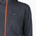 Patagonia női R1 Hybrid füstölgő kék melegítőfelső 6