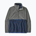 Férfi Patagonia Retro Pile 1 / 2 Snap P / O új navy w / nikkel trekking melegítő pulóvert 5