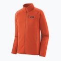Férfi polár pulóver Patagonia R1 Hybrid coal orange 5