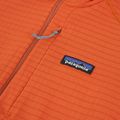 Férfi polár pulóver Patagonia R1 Hybrid coal orange 3