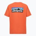 Férfi póló Patagonia P-6 Logo coal orange 2