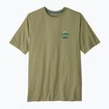 Férfi túrapóló Patagonia Great Waves Responsibili Tee gumtree green