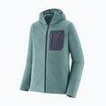 Férfi trekking pulóver Patagonia R1 Air Full Zip Hoody blue sage 10