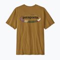 Férfi póló Patagonia '95 Oval Logo bobcat brown/sunshine 2