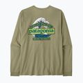 Férfi túrahosszúujjú Patagonia Great Waves Responsibili Tee gumtree green 2