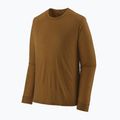 Férfi trekking longsleeve Patagonia Cap Cool Merino Blend LS wolf brown