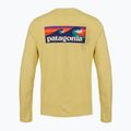 Férfi hosszú ujjú póló Patagonia Cap Cool Daily Boardshort Logo LS limestone yellow - Light Limestone yellow x-dye 2
