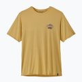 Férfi póló Patagonia Cap Cool Daily Great Waves limestone yellow - light limestone yellow x-dye
