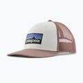 Ellenzős sapka Patagonia P-6 Logo Trucker Hat birch white