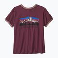 Női póló Patagonia Fitz Roy Foothills Ringer Tee berry fig 2