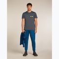 Férfi póló icebreaker Merino 150 Tech Lite Infographic obsidian 7