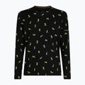 Férfi thermoaktív pulóver icebreaker Merino 200 Oasis Crewe Snow Day fekete/peridot/aop 8