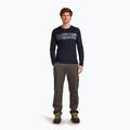 Férfi hőaktív pulóver icebreaker Merino 200 Oasis Crewe Elevation Line midnight navy 2
