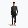 Férfi termikus hosszú ujjú Icebreaker Merino 200 Oasis+ LS Crewe 0JI fekete/jet melírozott/natúr/cb 2