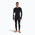Férfi termikus overál icebreaker Merino 200 Oasis+ fekete/natúr/cb 4