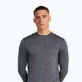 Férfi hosszú ujjú túrapóló icebreaker Merino 125 Cool-Lite Sphere III Tee éjféli tengerészkék melírozott 5