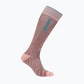 Női sízokni Icebreaker Merino Ski+ Light OTC Mountain Contour summit/blush/hydro